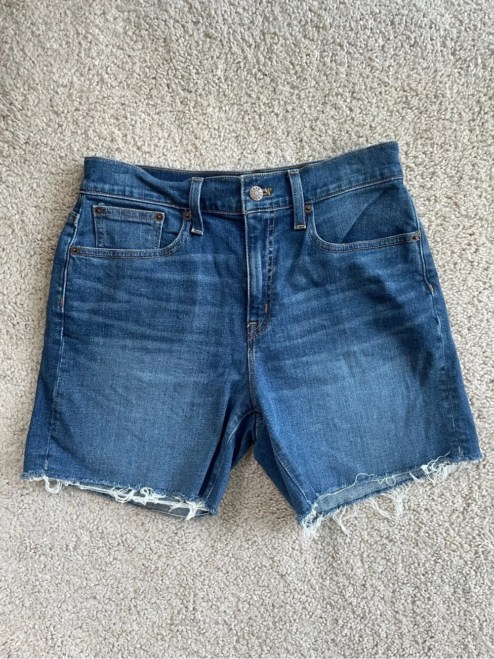 J. Crew Factory Denim High Rise Frayed 5